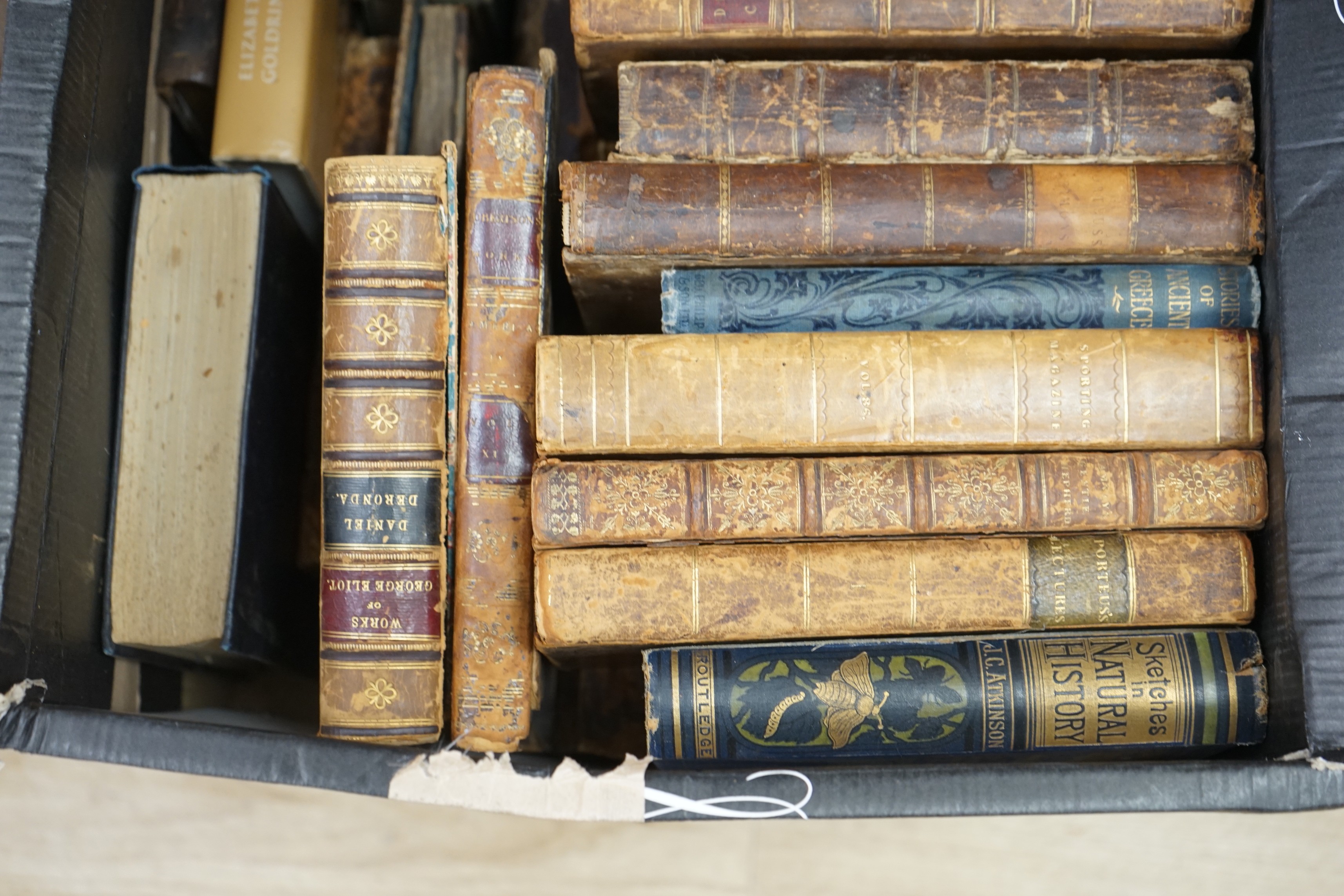 Books Miscellany - cloth and leather bound; older and newer; including: Blome's The History of the Holy Bible. num engraved plates, old leather, folio. 1752; Elizabeth Goldring - Nicholas Hilliard: The life of an artist.